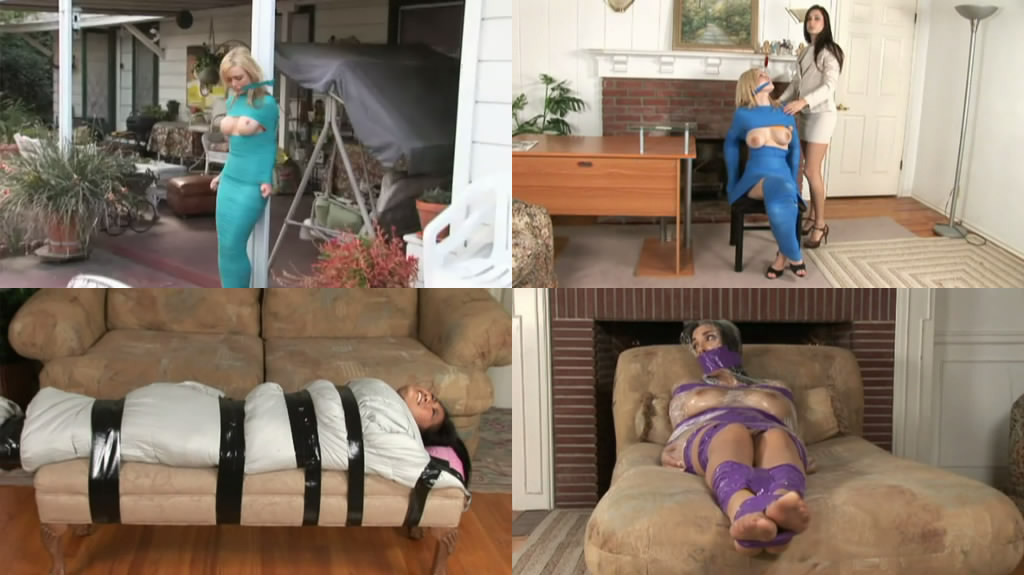 Hot Girls Trapped And Wrapped WR35 / Горячие девушки в ловушке и обернутые