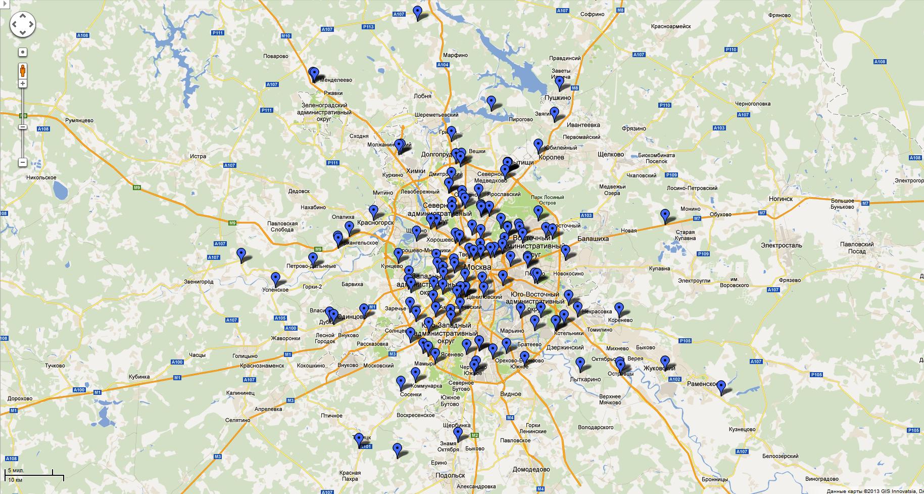 Фрязево московская область карта